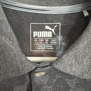 PUMA Men's Gray Polo Shirt